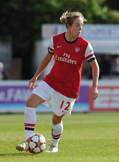 Gemma Davison in Action: Arsenal Ladies vs. Barcelona, UEFA Women's Champions League 2012-13