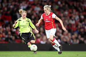 Arsenal Ladies v Chelsea 2007-8 Collection: Gemma Davison (Arsenal) Danielle Buet (Chelsea)