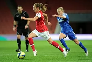 Gemma Davison (Arsenal) Kate Longhurst (Chelsea). Arsenal Ladies 3: 1 Chelsea Ladies