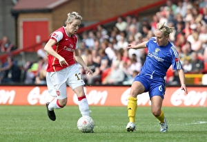 Arsenal Ladies V Leeds United Ladies Womens FA Cup Final Prints: Gemma Davison (Arsenal) Katie Holtham (Leeds)