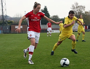 Arsenal Ladies v Sparta Prague 2009-10 Gallery: Gemma Davison (Arsenal) Petra Vystejnova (Sparta)