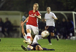 Images Dated 9th October 2008: Gemma Davison (Arsenal) Prisca Stillhard (Zurich)