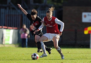 Images Dated 11th November 2010: Gemma Davison (Arsenal) Sonia Vesga (Rayo). Arsenal Ladies 4: 1 Rayo Vallecano