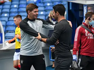 Glasgow Rangers V Arsenal 2021-22 Prints: Gerrard vs Arteta: Rangers vs Arsenal Pre-Season Clash in Glasgow
