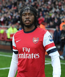 Gervinho in Action: Arsenal vs. West Bromwich Albion, Premier League 2012-13