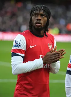 Gervinho in Action: Arsenal vs. West Bromwich Albion (Premier League 2012-13)