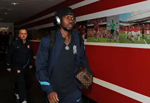 Arsenal V Marseille 2011-12 Prints: Gervinho Heads to the Arsenal Changing Room before Arsenal FC vs Olympique de Marseille