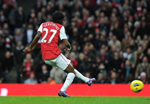 Arsenal V Wolverhampton Wanderers 2011-2012 Prints: Gervinho Scores the Winner: Arsenal vs. Wolverhampton Wanderers, Premier League 2011-2012