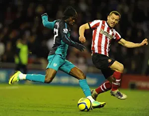 Gervinho vs. Bardsley: Intense Battle in Sunderland v Arsenal FA Cup Clash