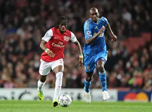 Arsenal V Marseille 2011-12 Prints: Gervinho vs. Diarra: Battle at Emirates Stadium - Arsenal FC vs