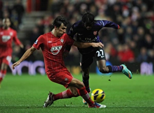 Gervinho vs Jack Cork: Stalemate at St. Mary's - Arsenal vs Southampton, Barclays Premier League