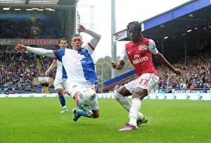 Blackburn Rovers V Arsenal 2011-12 Prints: Gervinho vs Jason Lowe: Thrilling 4-3 Blackburn Rovers Win Over Arsenal in Premier League (September 17)