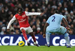 Manchester City V Arsenal 2011-12 Prints: Gervinho vs Micah Richards: Manchester City vs Arsenal, Premier League Clash (2011-12)