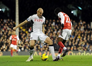 Fulham V Arsenal 2011-12 Prints: Gervinho vs. Senderos: Penalty Drama in Fulham vs. Arsenal (2011-12)
