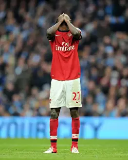 Manchester City V Arsenal 2012:13 Prints: Gervinho's Battle: Manchester City vs Arsenal - Premier League 1-1 Draw