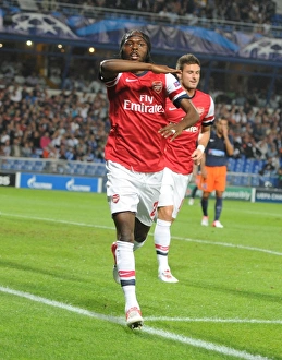 Montpellier V Arsenal 2012-13 Prints: Gervinho's Brace: Montpellier vs. Arsenal in the UEFA Champions League (2012)
