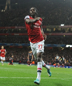 Arsenal V Olympiacos 2012-13 Prints: Gervinho's Goal: Arsenal vs. Olympiacos, UEFA Champions League 2012-13