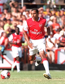 Schwadorf V Arsenal 2006-07 Prints: Gilberto in Action: Arsenal Pre-Season at Schwadorf, Austria, 2006