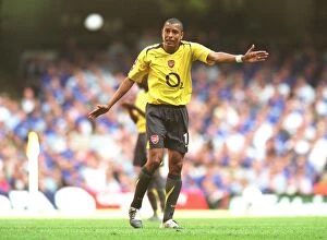Chelsea v Arsenal - Comm Shield 2005-06 Collection: Gilberto (Arsenal). Arsenal 1: 2 Chelsea. FA Community Shield