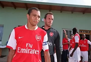 Schwadorf v Arsenal 2006-07 Collection: Gilberto and Manuel Almunia (Arsenal)