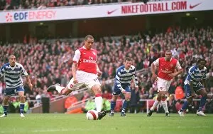 Gilberto scores Arsenals 1sy goal from the penalty spot