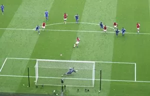 Arsenal v Chelsea 2006-07 Collection: Gilberto scores Arsenals goal from the penalty spot