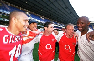 Gilberto, Thierry Henry, Martin Keown, Dennis Bergkamp and Patrick Vieira Gilberto, Thierry Henry, Martin Keown, Dennis Bergkamp and Patrick Vieira