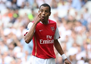 Tottenham V Arsenal 2007-8 Prints: Gilberto's Glory: Arsenal's 3-1 Victory Over Tottenham, FA Premier League 2007-08