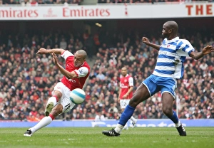 Arsenal V Reading 2007-8 Prints: Gilberto's Stunner: Arsenal's 2nd Goal vs