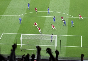 Arsenal V Chelsea 2006-07 Prints: Gilberto's Thrilling Equalizer: Arsenal vs. Chelsea, 1-1