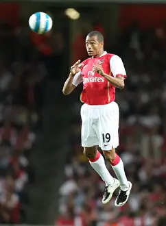 Arsenal V Sparta Prague 2007-08 Prints: Gilberto's Triumph: Arsenal Crushes Sparta Prague 3-0 in Champions League