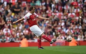 Arsenal Legends V Real Madrid Legends 2018-19 Prints: Gilles Grimandi Scores the Winning Penalty: Arsenal Legends vs Real Madrid Legends (2018-19)