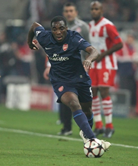 Images Dated 9th December 2009: Gilles Sunu (Arsenal). Olympiacos 1: 0 Arsenal, UEFA Champions League, Group H