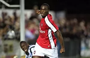 Images Dated 28th July 2009: Gilles Sunu celebrates scoring Arsenals 4th goal. Maidenhead 1: 7 Arsenal