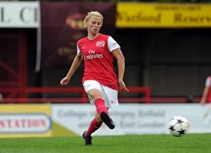 Images Dated 5th October 2011: Gilly Flaherty (Arsenal). Arsenal Ladies 6: 0 Bobruichanka. Womeans UEFA Champions League