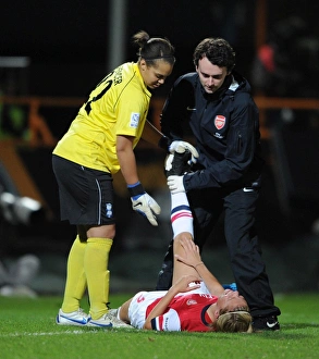 Arsenal Ladies V Birmingham City - WSL League Cup Final 2012-13 Prints: Gilly Flaherty (Arsenal) with Rebecca Spencer (Birmingham)