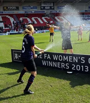 Gilly Flaherty and Ellen White (Arsenal). Arsenal Ladies 3: 0 Bristol Academy. Womens FA Cup Final
