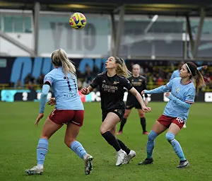 Manchester City Women V Arsenal Women 2022-23 Prints: Gio Queiroz in Action: Manchester City vs. Arsenal, FA Women's Super League 2022-23