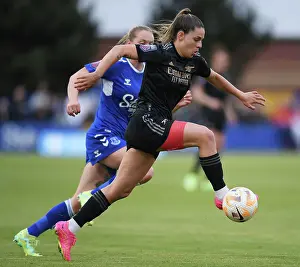 Everton Women V Arsenal Women 2022-23 Prints: Gio Queiroz vs. Lucy Hope: A Battle in the FA Women's Super League - Everton Women vs