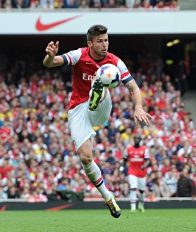 Giroud in Action: Arsenal vs Stoke City, Premier League 2013-14