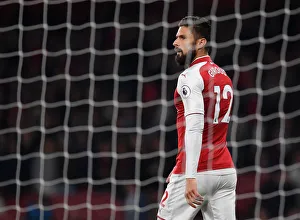 Arsenal V West Bromwich Albion 2017-18 Prints: Giroud in Action: Arsenal vs. West Bromwich Albion, Premier League 2017-18