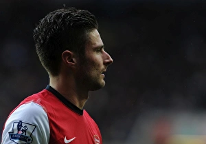 Swansea Prints: Giroud in Action: Swansea City vs. Arsenal, Premier League 2012-13