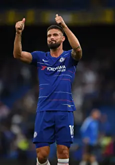 Chelsea V Arsenal 2018-19 Prints: Giroud Bids Emotional Farewell to Arsenal Fans at Stamford Bridge
