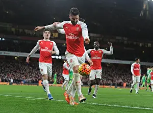 Arsenal Sunderland 2015-16 Prints: Giroud Scores His Second: Arsenal's Victory Against Sunderland (2015-16)
