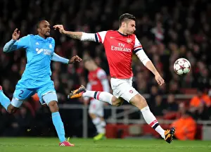 Giroud vs Abdallah: Intense Moment at Arsenal v Marseille, UEFA Champions League