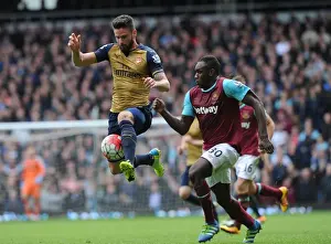 West Ham United V Arsenal 2015-16 Prints: Giroud vs. Antonio: A Premier League Showdown at The Boleyn Ground (Arsenal vs)