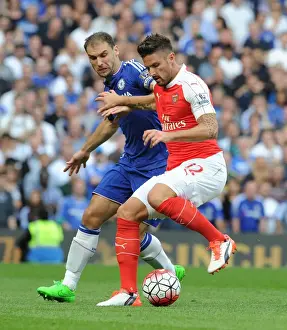 Giroud vs Ivanovic: A Rivalry Moment in the Chelsea vs Arsenal Clash (2015-16)