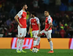 Giroud vs. Sanchez: A Clash of Arsenal Stars in the UEFA Champions League against Barcelona, 2016