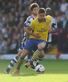 Giroud vs Yacob: Clash at The Hawthorns - Arsenal vs West Bromwich Albion, 2013-14 Premier League