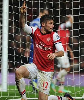 Giroud's Battle at the Emirates: Arsenal vs Chelsea, Premier League, 2013